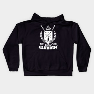 Going Clubbing Funny Golf Country Club Golfing Golfer Saying Kids Hoodie